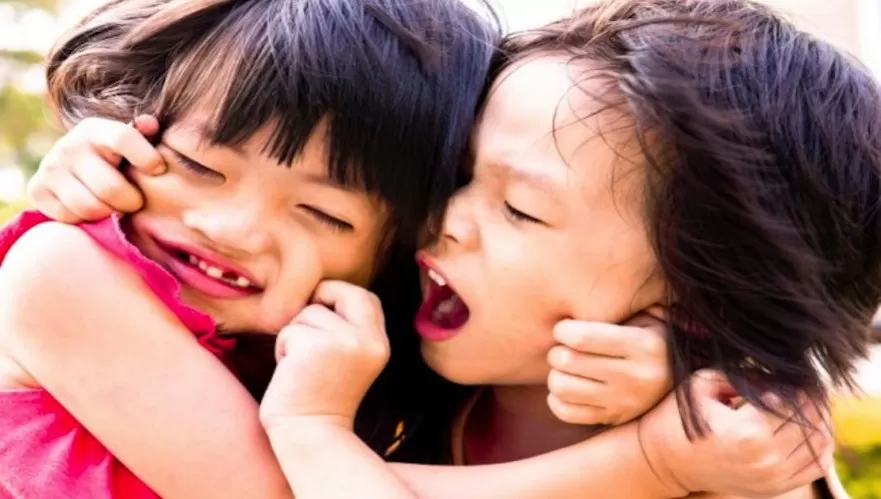 Siblings fighting