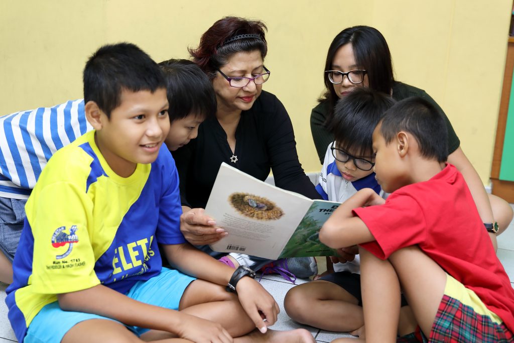 Children engage in various activities during the CareNights programme