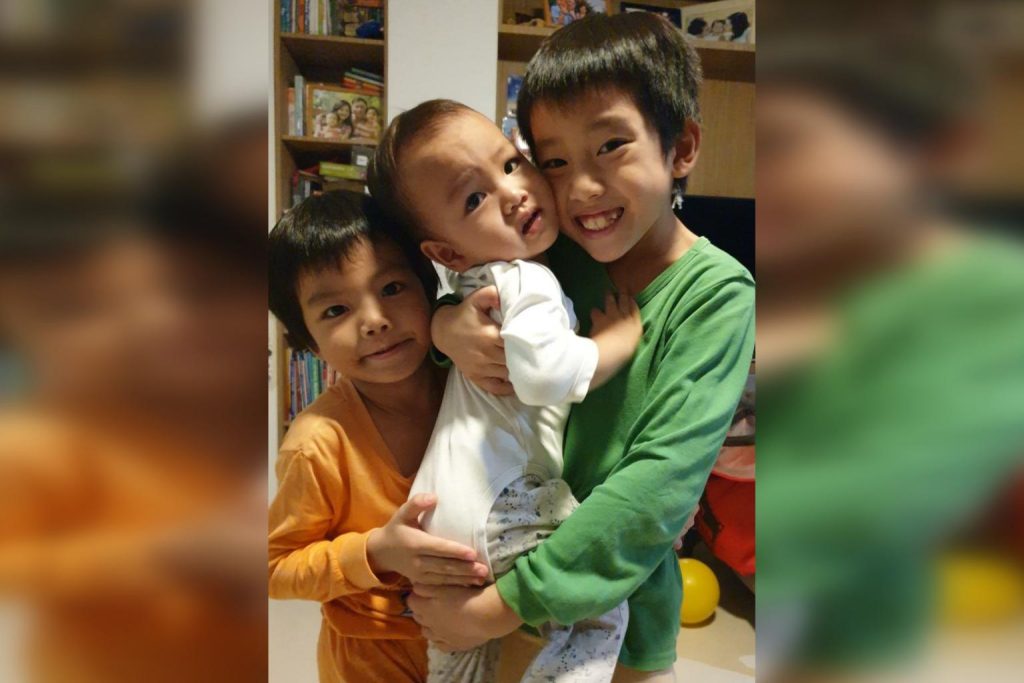 (From left) Brothers Luke, Paul and John Goh. PHOTO: COURTESY OF JEAN HO