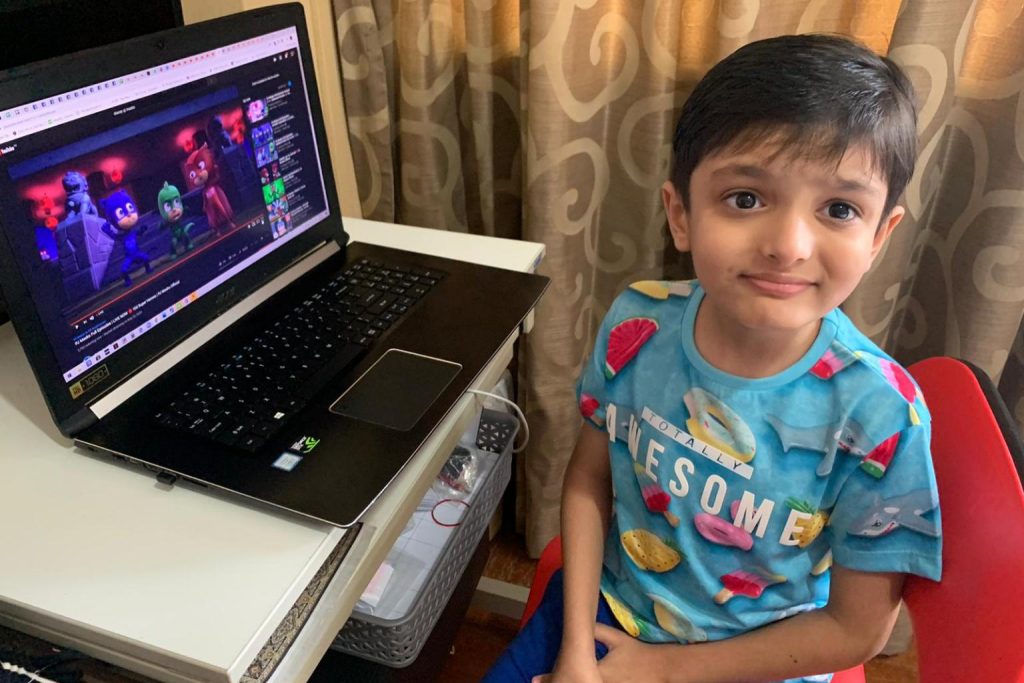 Muhammad Nihar Zaffar says he liked staying at home best during the circuit breaker. PHOTO: COURTESY TO SHAMAILA NAEEM