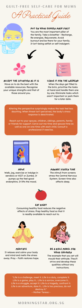 Infographic Guilt-free Self-care for Mums