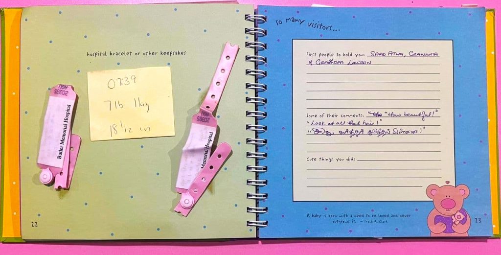 Parames' Baby Book