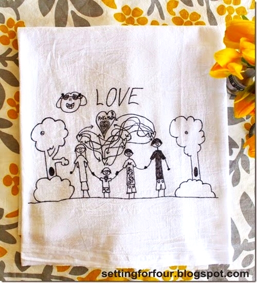 Kids' Art Tea Towel